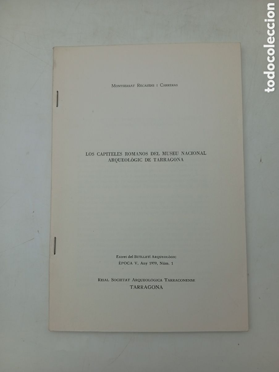 Libros antiguos: Los capiteles romanos del museo nacional de Tarragona 1979