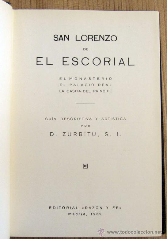 Libros antiguos: SAN LORENZO DEL ESCORIAL - Foto 2
