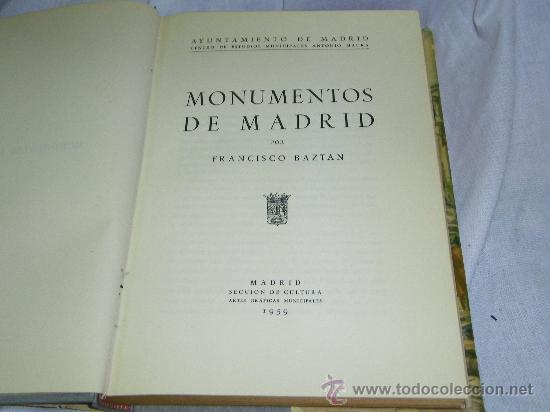 Libros antiguos: MONUMENTOS DE MADRID - Foto 2