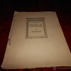 Libros antiguos: PROYECTO DE MONUMENTO A CERVANTES 1920 6 LAMINAS RUSTICA.. Lote 52953753