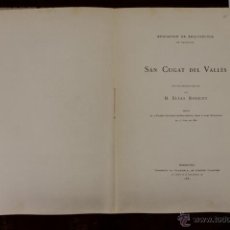 Libros antiguos: 6140 - SAN CUGAT DEL VALLES. ELIAS ROGENT. TIP. EVARISTO ULLASTRES. 1881.