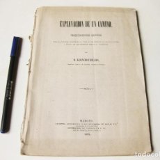 Libros antiguos: EXPLANACION DE UN CAMINO. PROCEDIMIENTOS GRAFICOS. POR D. LEONCIO UBILLOS. MADRID 1878