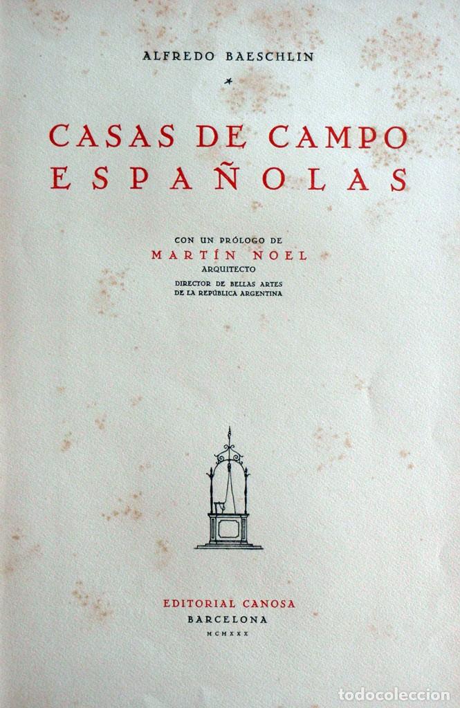 Libros antiguos: Casas de campo espa&ntilde;olas - Foto 2