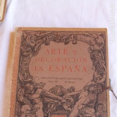 Libros antiguos: ARTE Y DECORACION ES ESPAÑA, ARQUITECTURA ARTE DECORATIVO, TOMO VII, CASELLAS MONCANUT EDITOR. Lote 207683996