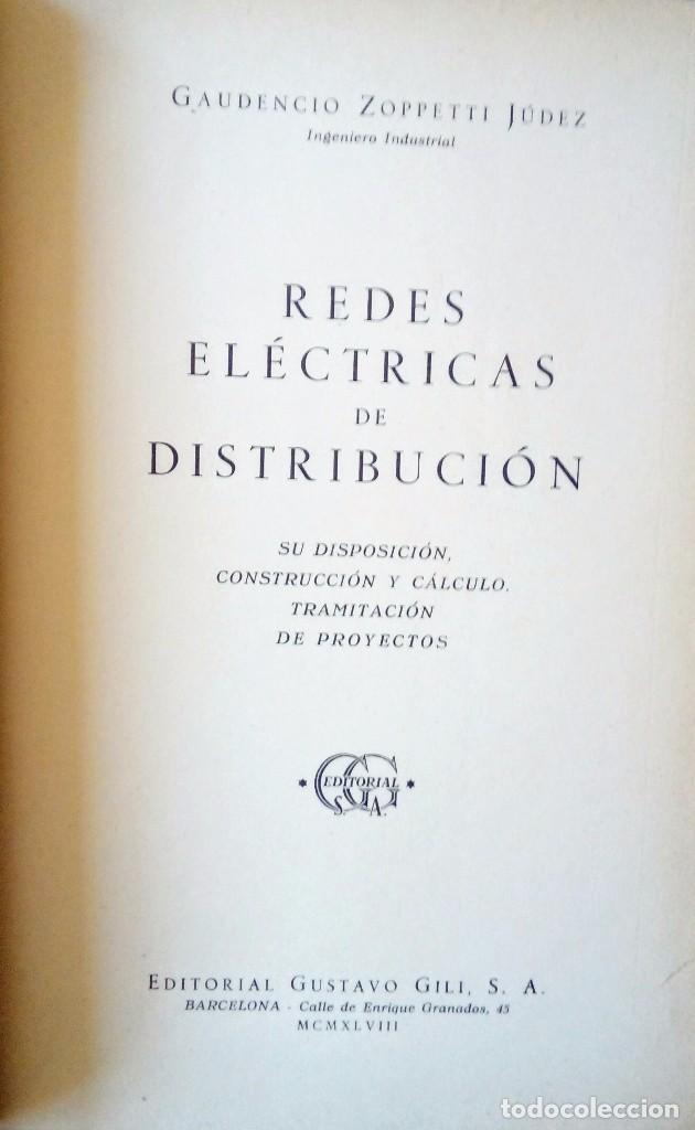 Libros antiguos: Redes electricas - Foto 3 - 103400787