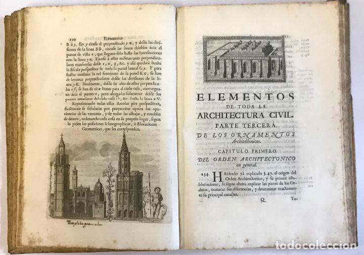 Libros antiguos: ELEMENTOS DE TODA LA ARCHITECTURA CIVIL... - RIEGER, CHRISTIANO. 1763. GRABADOS - Foto 6 - 109023710
