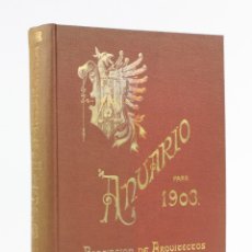 Libros antiguos: ANUARIO PARA 1903, ASOCIACIÓN DE ARQUITECTOS DE CATALUÑA, BARCELONA. 27X20CM. Lote 153650526