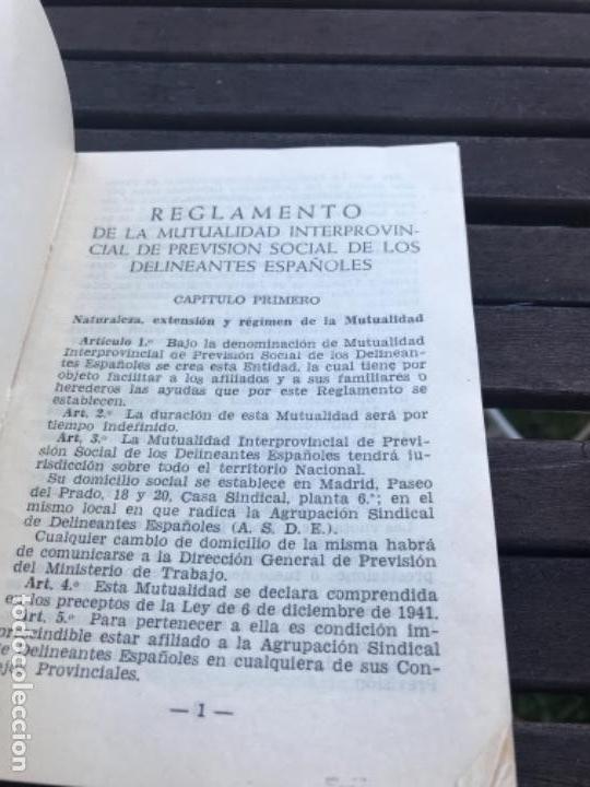 Libros antiguos: Delineantes, Reglamento, 1963 - Foto 2