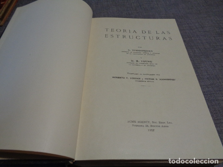 Libros antiguos: Teoria de las estructuras  a&ntilde;o 1957 - Foto 2