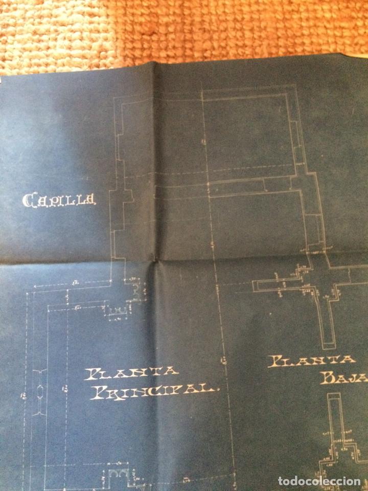 Libros antiguos: PLANOS ASILO SANTAMARCA (ORIGINALES) - Foto 7