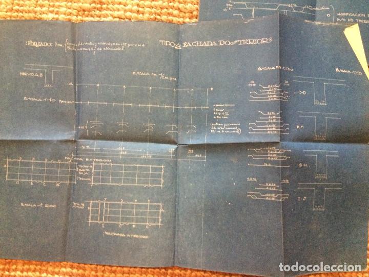 Libros antiguos: PLANOS ASILO SANTAMARCA (ORIGINALES) - Foto 10