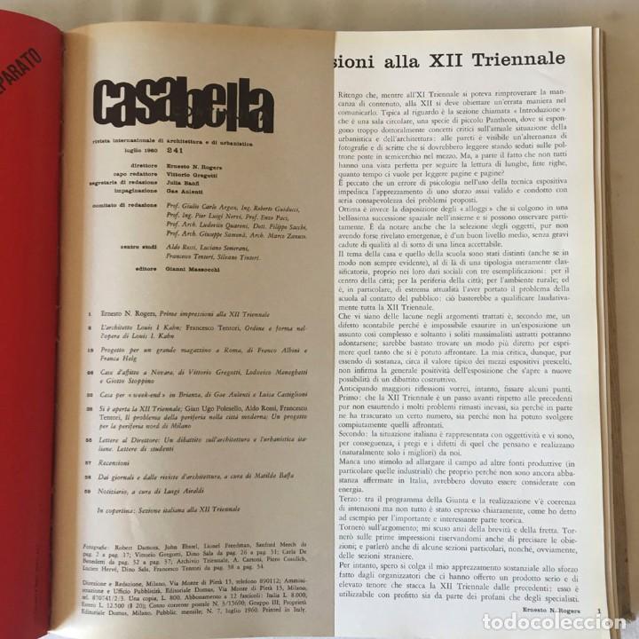 Libros antiguos: Casabella / Continuita 1960 - Foto 8