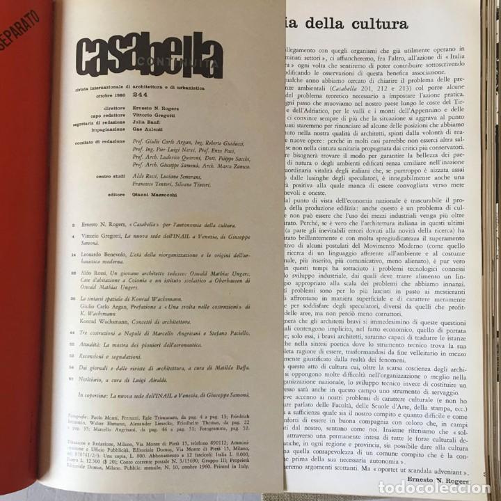 Libros antiguos: Casabella / Continuita 1960 - Foto 11