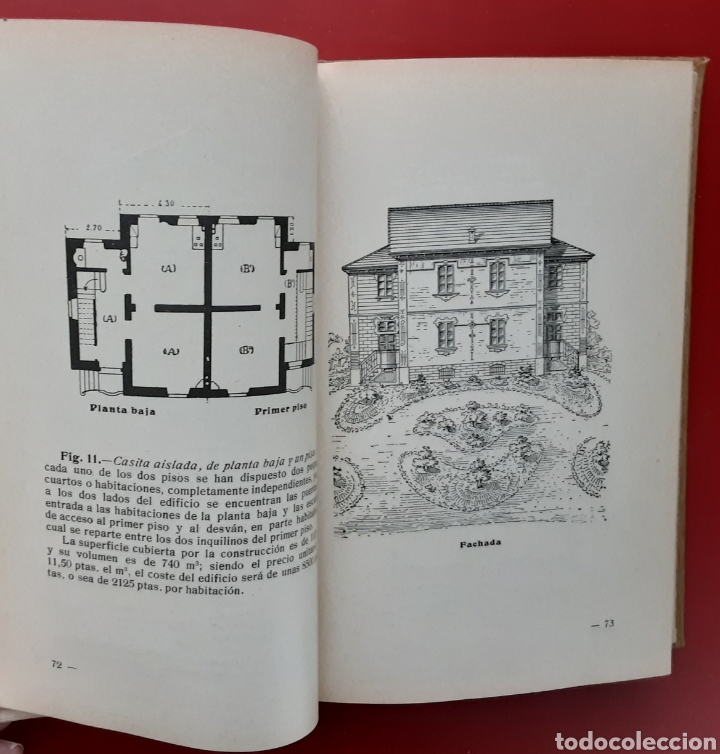 Libros antiguos: Modelos de edificios econ&oacute;micos. 1918 segunda edici&oacute;n. I. Casali - Foto 8