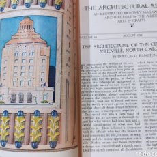 Libros antiguos: THE ARCHITECTURAL RECORD AGOSTO1928