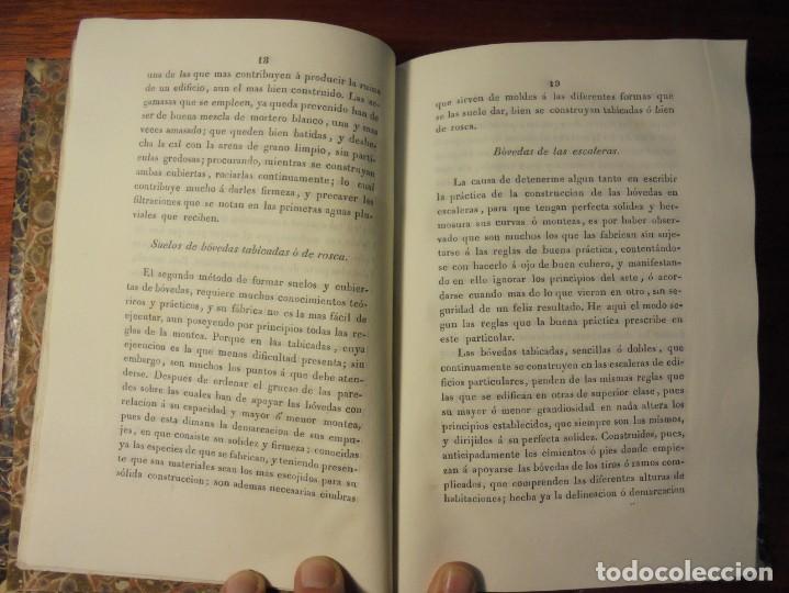 Libros antiguos: FORNES Y GURREA. ARTE DE EDIFICAR. ARQUITECTURA. CABRERIZO. 1841 - Foto 3