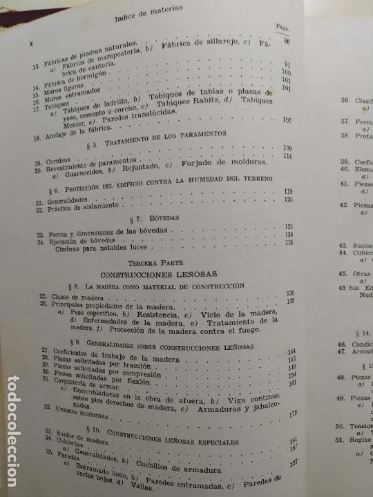 Libros antiguos: Tratado Moderno de Construcci&oacute;n de Edificios SCHINDLER-BASSEGODA 1966 - Foto 4