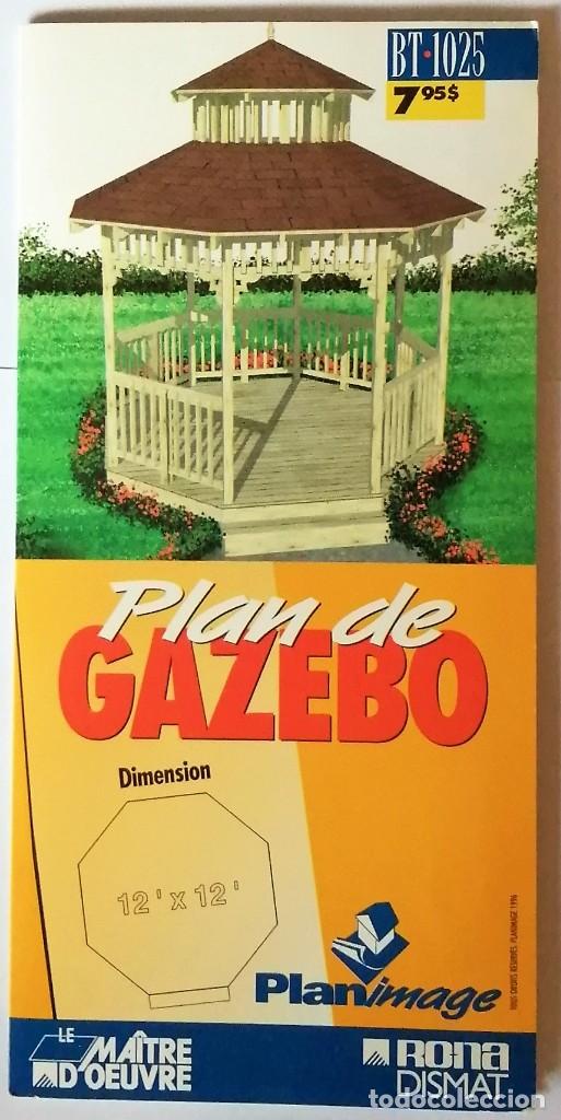 Libros antiguos: PLANO DE GAZEBO- CANADA - Foto 1