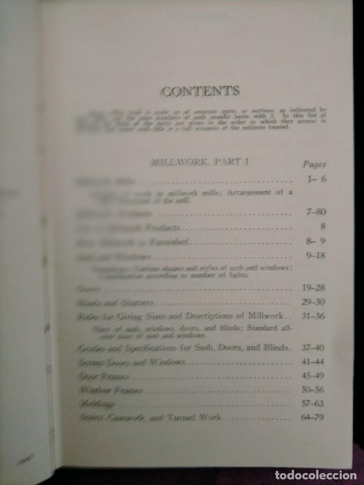 Libros antiguos: LOTE DE 5 LIBROS INTERNACIONAL LIBRARY U.S.A. MILLWORK-THE STILL SQUARE-FORMS AND CENTERING- - Foto 3 - 275719858