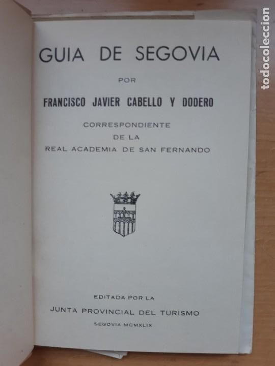 Libros antiguos: GUIA DE SEGOVIA - Foto 3