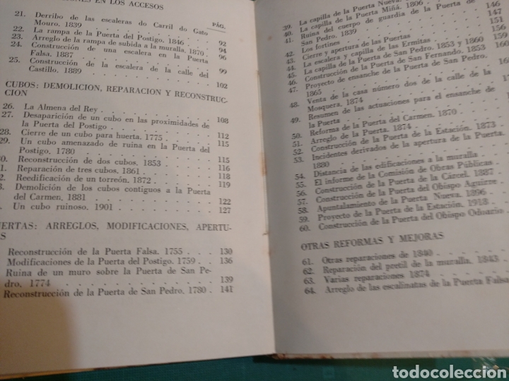 Libros antiguos: 200 AÑOS DE OBRAS Y RESTAURACIONES EN LA MURALLA DE LUGO .ADOLFO DE ABEL VILELA 1975 Edita el autor - Foto 3 - 293887768