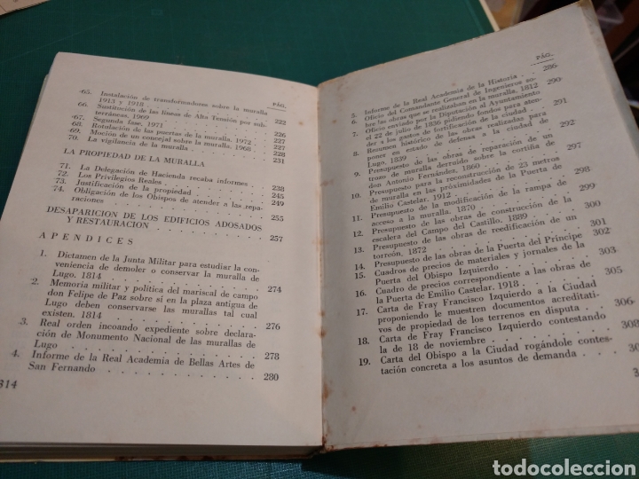 Libros antiguos: 200 AÑOS DE OBRAS Y RESTAURACIONES EN LA MURALLA DE LUGO .ADOLFO DE ABEL VILELA 1975 Edita el autor - Foto 4 - 293887768