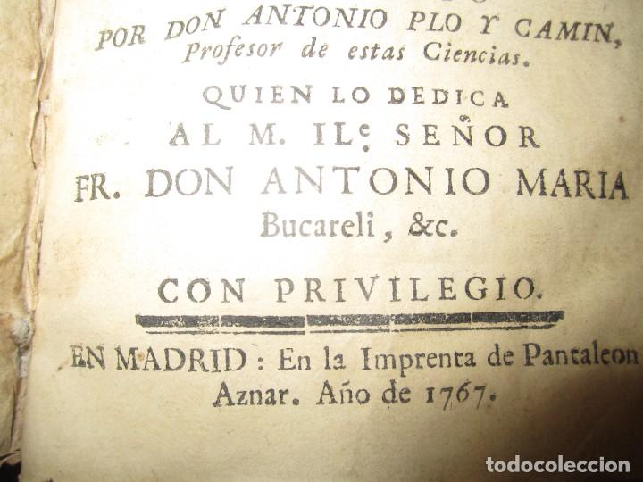 Libros antiguos: EL ARQUITECTO PRACTICO, CIVIL, MILITAR, Y AGRIMENSOR ANTONIO PLO CAMIN 1767 MADRID 1ªEDICION - Foto 4 - 297939928