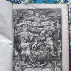 Libros antiguos: (CALDERON DE LA BARCA, P.) NOTICIA DEL RECIBIMIENTO I ENTRADA DE LA REYNA NUESTRA SEÑORA 1650