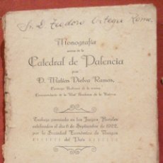 Libros antiguos: MONOGRAFÍA ACERCA DE LA CATEDRAL DE PALENCIA. M. VIELVA. IN 8º MAYOR RUSTICA F. ECHEVERRIA SENADOR