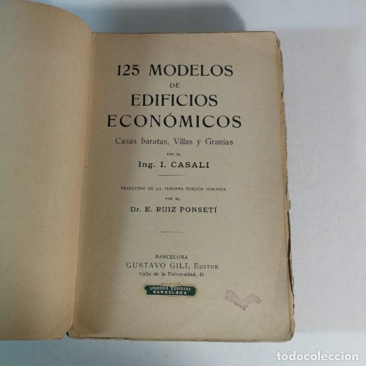Libros antiguos: 125 Modelos de Edificios Econ&oacute;micos 1&ordf; Edici&oacute;n 1912 Arquitectura Construcci&oacute;n - Foto 6