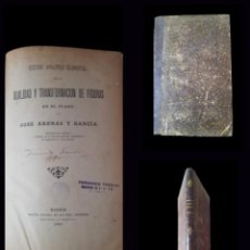 Libros antiguos: ESTUDIO ANALÍTICO ELEMENTAL DE LA DUALIDAD Y TRANSFORMACIÓN DE FIGURAS EN EL PLANO - 1890