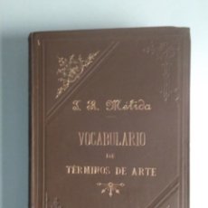 Libros antiguos: VOCABULARIO DE TÉRMINOS DE ARTE. Lote 349417594