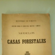 Livros antigos: MODELOS DE CASAS FORESTALES. Lote 356504310
