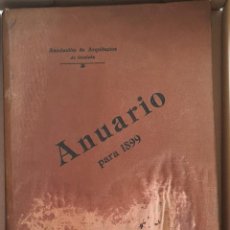 Libri antichi: ANUARIO PARA 1899. ASOCIACIÓN DE ARQUITECTOS DE CATALUÑA