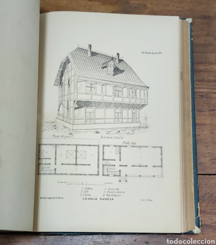 Libros antiguos: El Constructor Moderno L&aacute;minas 1&deg; parte y 2&deg; parte - Final S.XIX - Foto 5