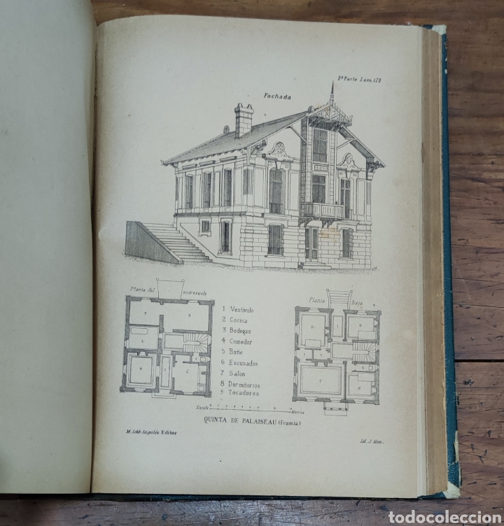 Libros antiguos: El Constructor Moderno L&aacute;minas 1&deg; parte y 2&deg; parte - Final S.XIX - Foto 7