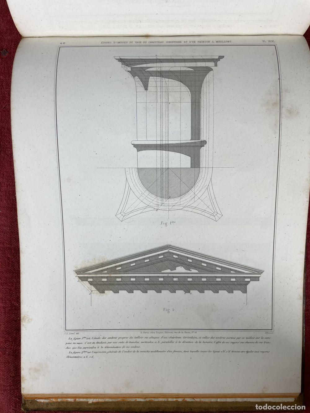 Libros antiguos: TRAITE ELEMENTAIRE PRACTIQUE DARCHITECTURE. JA LEVEIL. PARIS. CIRCA 1800 - Foto 14
