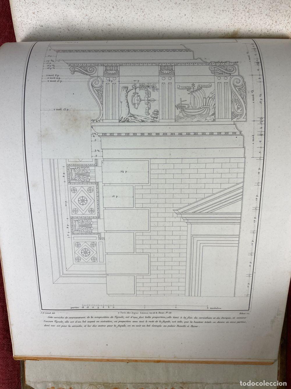 Libros antiguos: TRAITE ELEMENTAIRE PRACTIQUE DARCHITECTURE. JA LEVEIL. PARIS. CIRCA 1800 - Foto 21