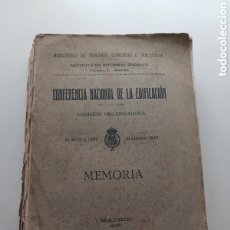 Libros antiguos: CONFERENCIA NACIONAL DE LA EDIFICACIÓN, COMISIÓN ORGANIZADA, MADRID 1923 EDITADO EN 1924. Lote 401090729