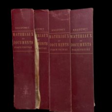 Libros antiguos: MATERIAUX ET DOCUMENTS D'ARCHITECTURE (4 VOL). RAGUENET. E DUCHER. PARIS. 1889