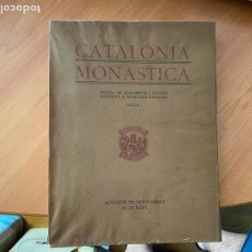 Libros antiguos: CATALONIA MONASTICA 1927 VOLUM I HOJAS SIN ABRIR (LB57)