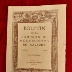Libros antiguos: L-7731. BOLETIN DE LA COMISION DE MONUMENTOS DE NAVARRA. 1927.