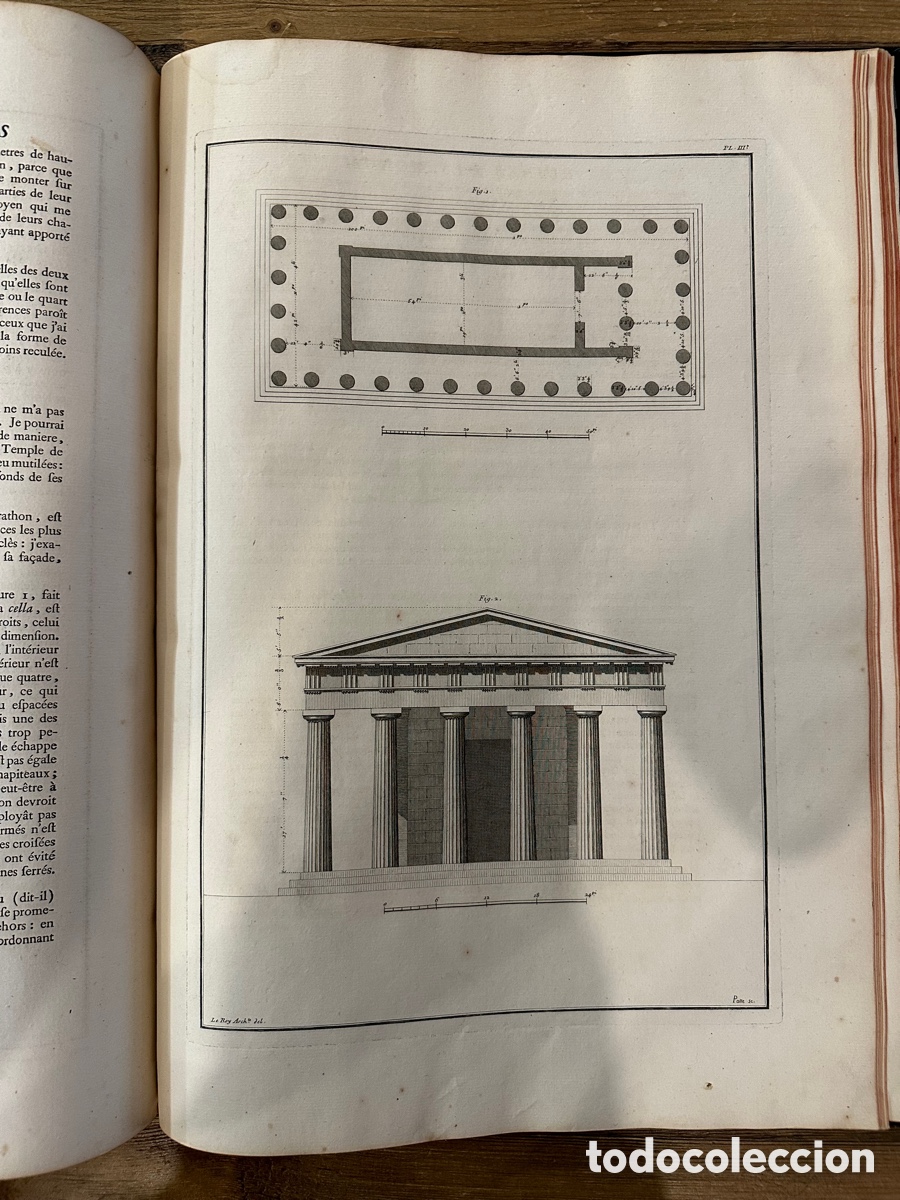 Libros antiguos: Les Ruines des plus beaux monuments de la Gr&egrave;ce - Foto 5