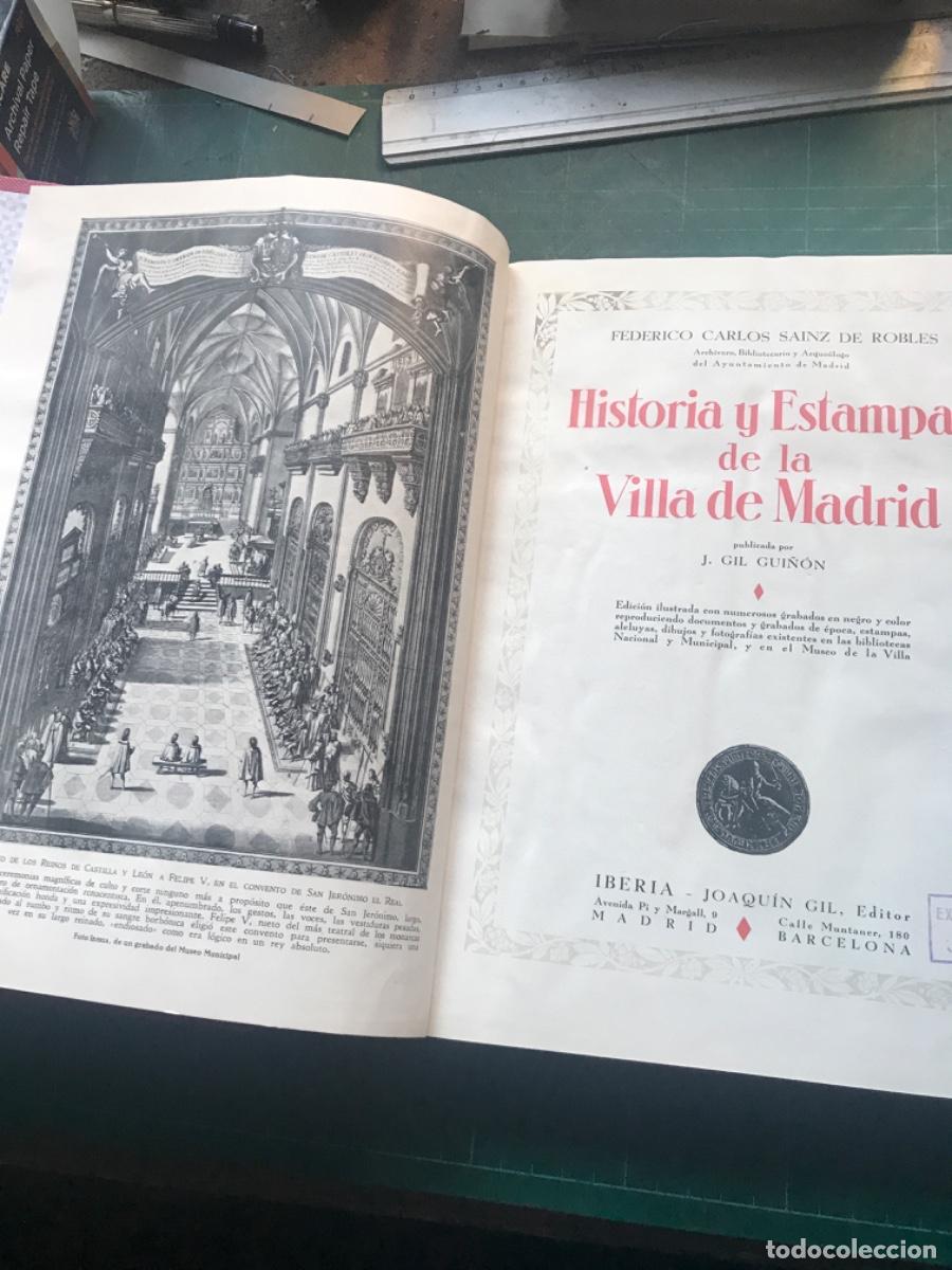 Libros antiguos: Historia y estampas De la Villa de Madrid - Foto 3
