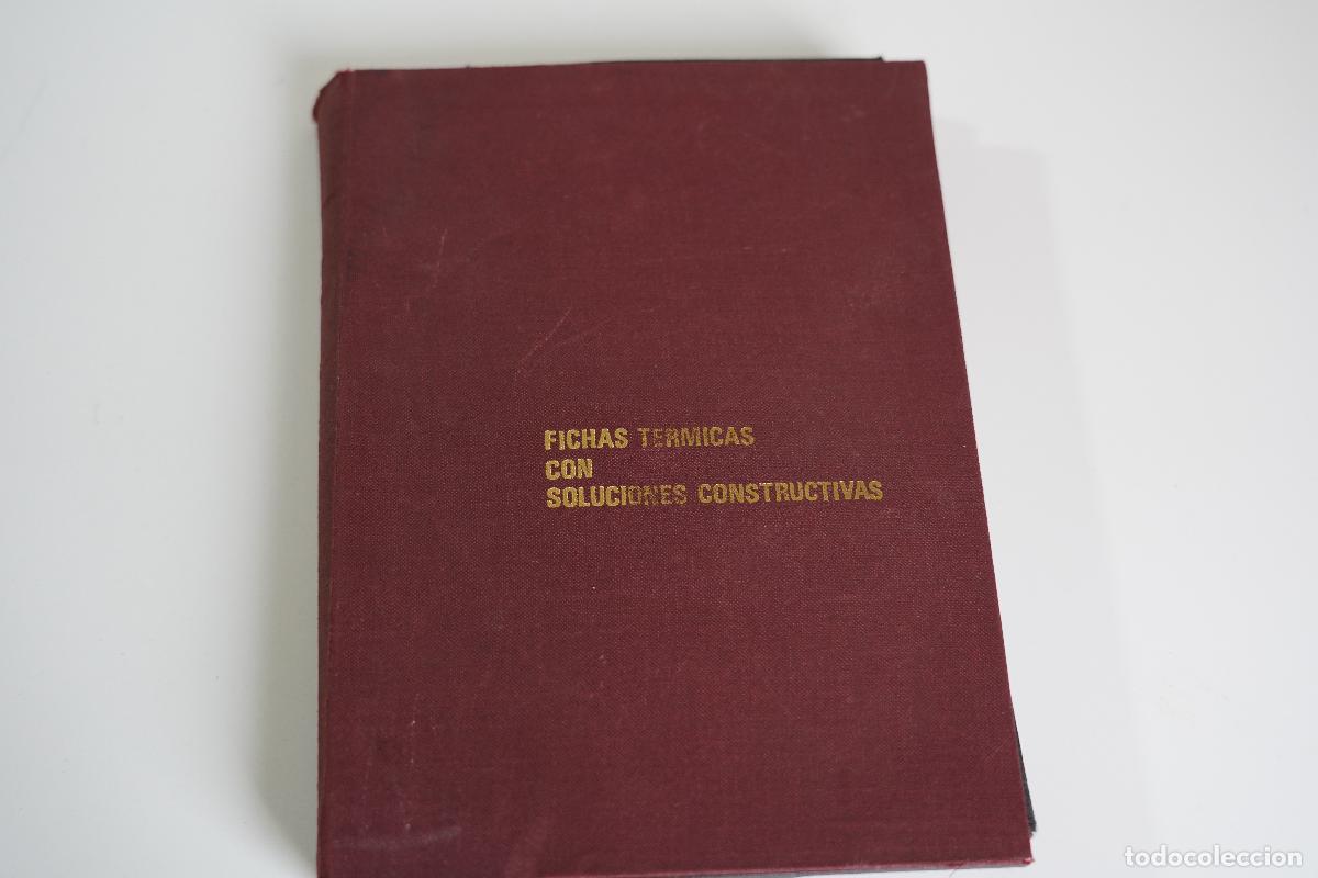 Libros antiguos: Fichas t&eacute;rmicas con soluciones constructivas - Foto 1
