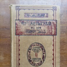 Libros antiguos: ESTABILIDAD DE LOS EDIFICIOS GENERALIDADES Y CÁLCULOS DE ELEMENTOS DE CONSTRUCCIÓN 1917