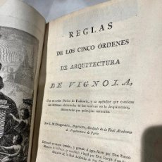 Libri antichi: REGLAS DE LOS CINCO ÓRDENES DE ARQUITECTURA DE VIGNOLA