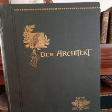 Libros antiguos: ARQUITECTURA. DER ARCHITEKT 1901 REVISTAS VIENESAS SOBRE CONSTRUCCIÓN, TELA EDITORIAL MODERNISTA