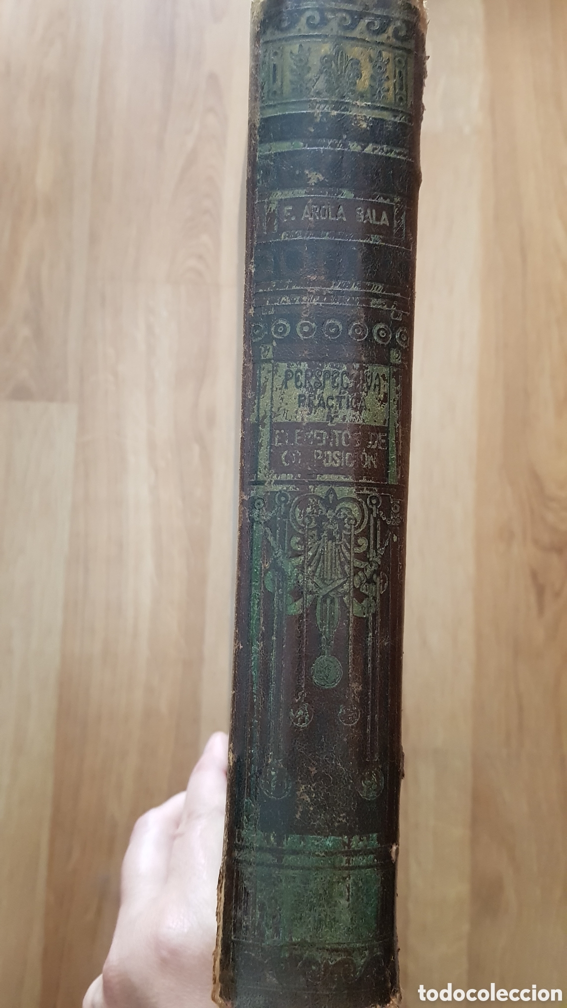 Libros antiguos: Perspectiva pr&aacute;ctica y elementos de composici&oacute;n. Firmado - Foto 2