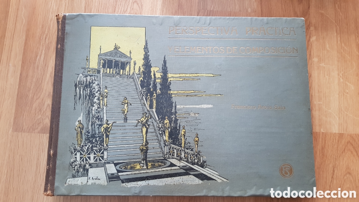 Libros antiguos: Perspectiva pr&aacute;ctica y elementos de composici&oacute;n. Firmado - Foto 1